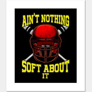 Cute Ain't Nothing Soft About It Softball Pun Posters and Art